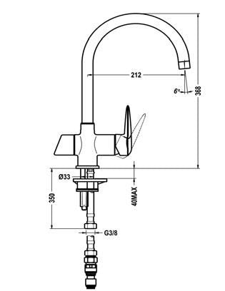 Virtuvinis maišytuvas TEKA FV 303 su filtru