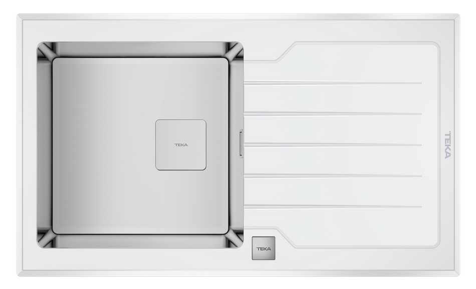 TEKA DIAMOND LUX 860x510 1B 1D, balta