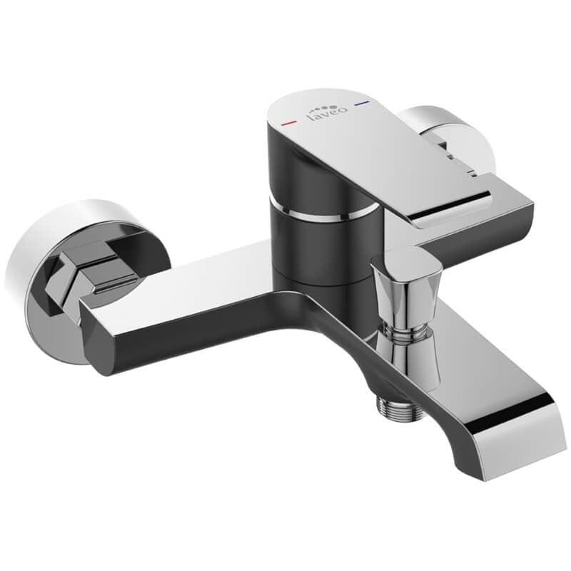 Vonios/dušo maišytuvas LAVEO LARGO 202K B-CH, be dušo komplekto