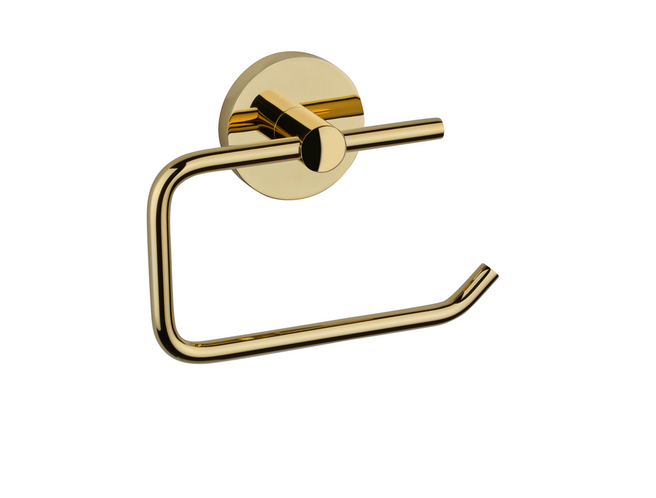 Tualetinio popieriaus laikiklis be dangtelio, aukso spalvos