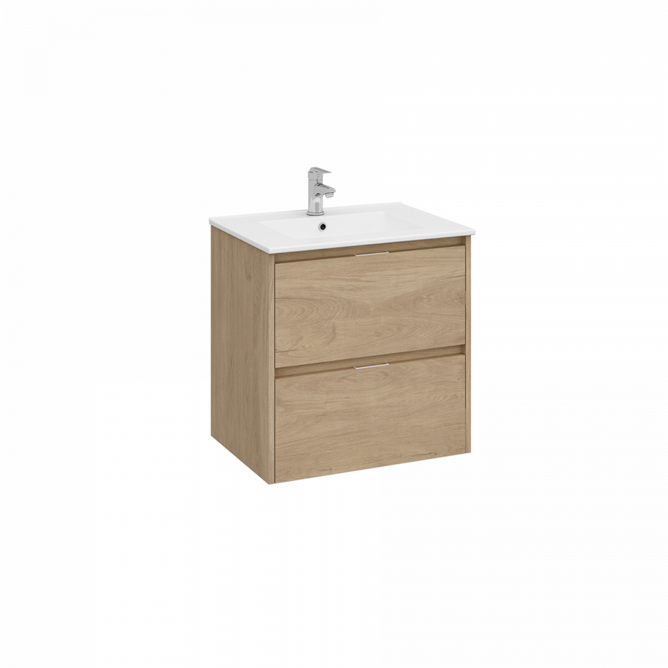 Vonios spintelė su praustuvu TEKA INCA 2D 80 DENVER OAK