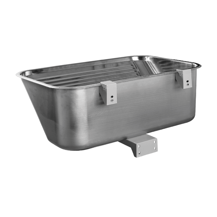 KUCHINOX WK 50 STD prie sienos tvirtinama plautuvė, 63x53 cm, nerūdijantis plienas