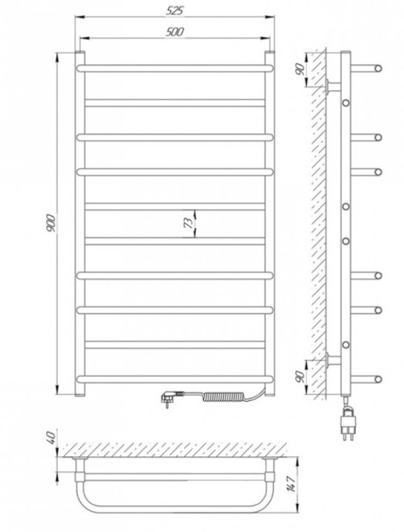 Baltas gyvatukas Comfort 500×900