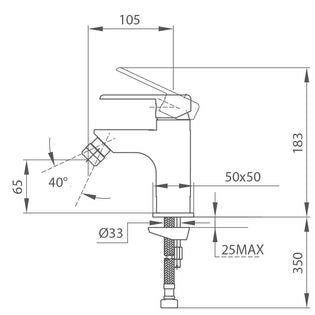 Bidė maišytuvas TEKA EXO 501