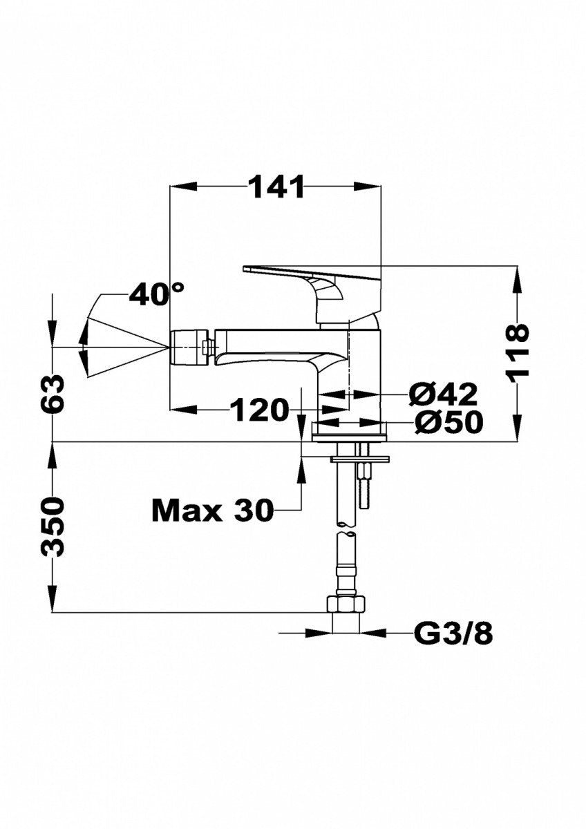 Bidė maišytuvas TEKA COR 501