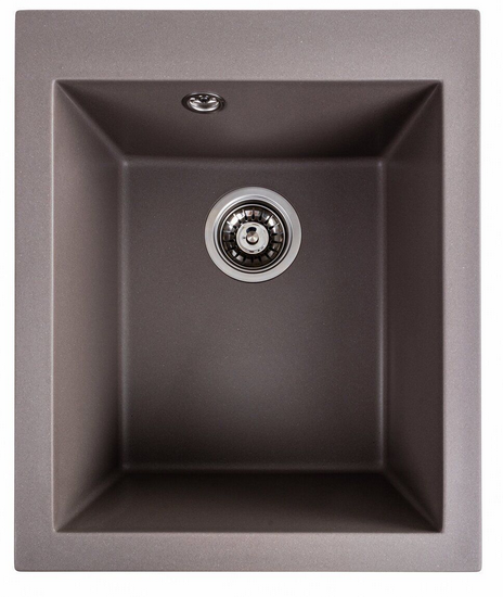 LIEJA granitinė plautuvė CLIVO 1B rusva